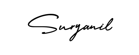 Stand out with a creative autograph for Suryanil. The AmerikaSignatureDemo-Regular styling blends modern aesthetics with classic signature flourishes. Suryanil signature style 3 images and pictures png