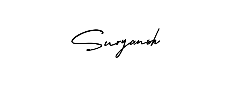 How to Draw Suryansh signature style? AmerikaSignatureDemo-Regular is a latest design signature styles for name Suryansh. Suryansh signature style 3 images and pictures png