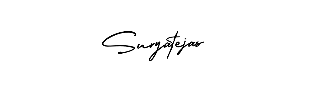 Create a beautiful signature design for name Suryatejas. With this signature (AmerikaSignatureDemo-Regular) fonts, you can make a handwritten signature for free. Suryatejas signature style 3 images and pictures png