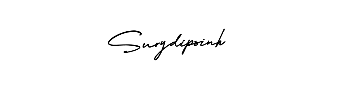 The best way (AmerikaSignatureDemo-Regular) to make a short signature is to pick only two or three words in your name. The name Surydipsinh include a total of six letters. For converting this name. Surydipsinh signature style 3 images and pictures png