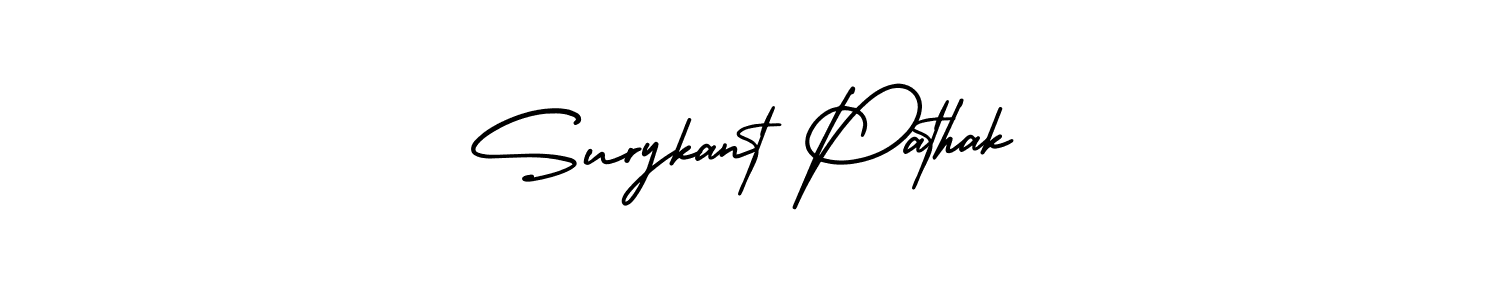 Surykant Pathak stylish signature style. Best Handwritten Sign (AmerikaSignatureDemo-Regular) for my name. Handwritten Signature Collection Ideas for my name Surykant Pathak. Surykant Pathak signature style 3 images and pictures png