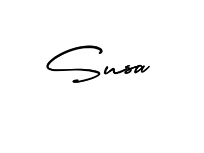 Create a beautiful signature design for name Susa. With this signature (AmerikaSignatureDemo-Regular) fonts, you can make a handwritten signature for free. Susa signature style 3 images and pictures png