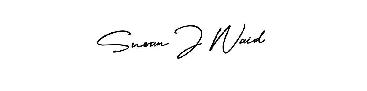 Similarly AmerikaSignatureDemo-Regular is the best handwritten signature design. Signature creator online .You can use it as an online autograph creator for name Susan J Waid. Susan J Waid signature style 3 images and pictures png