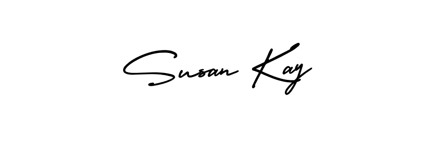 Design your own signature with our free online signature maker. With this signature software, you can create a handwritten (AmerikaSignatureDemo-Regular) signature for name Susan Kay. Susan Kay signature style 3 images and pictures png