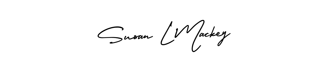 Susan L Mackey stylish signature style. Best Handwritten Sign (AmerikaSignatureDemo-Regular) for my name. Handwritten Signature Collection Ideas for my name Susan L Mackey. Susan L Mackey signature style 3 images and pictures png