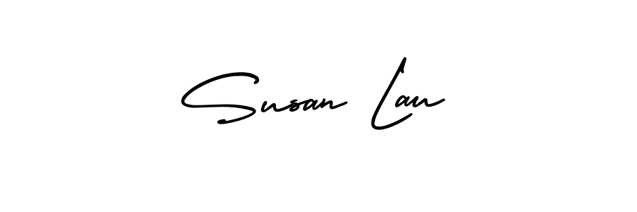 if you are searching for the best signature style for your name Susan Lau. so please give up your signature search. here we have designed multiple signature styles  using AmerikaSignatureDemo-Regular. Susan Lau signature style 3 images and pictures png