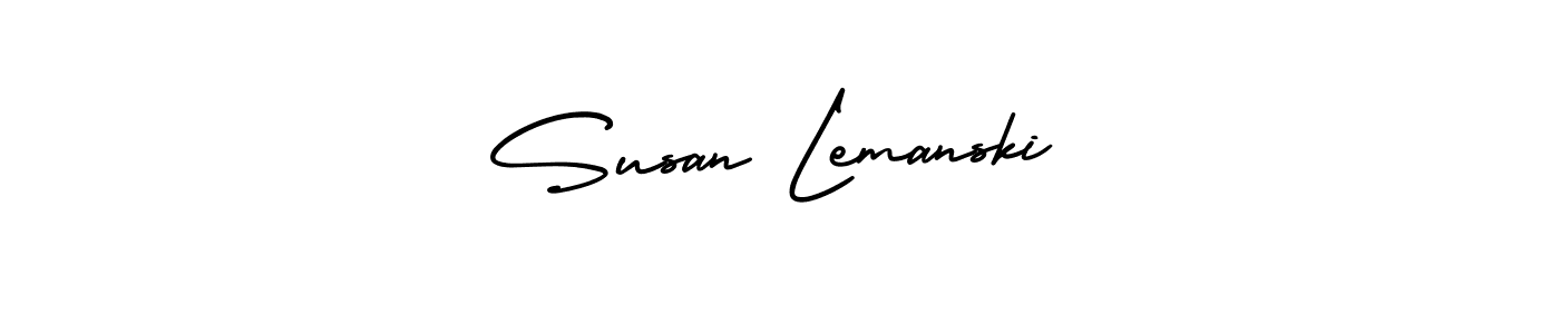 Design your own signature with our free online signature maker. With this signature software, you can create a handwritten (AmerikaSignatureDemo-Regular) signature for name Susan Lemanski. Susan Lemanski signature style 3 images and pictures png