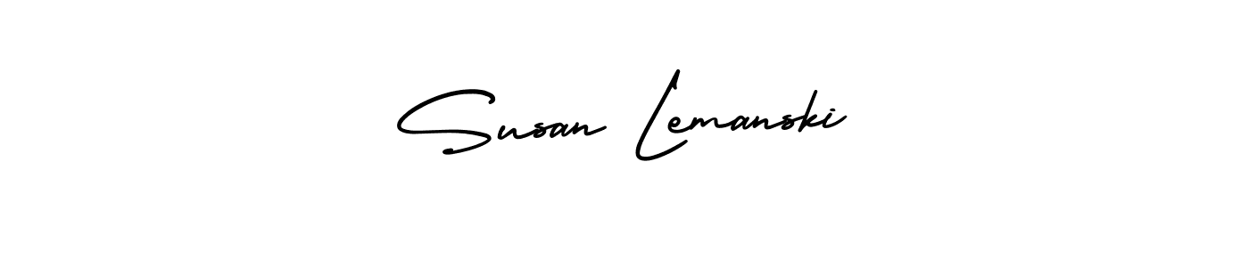 Design your own signature with our free online signature maker. With this signature software, you can create a handwritten (AmerikaSignatureDemo-Regular) signature for name Susan Lemanski. Susan Lemanski signature style 3 images and pictures png