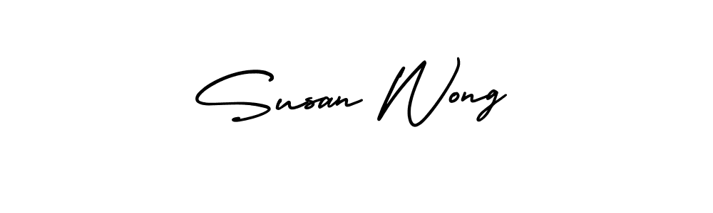 Make a beautiful signature design for name Susan Wong. With this signature (AmerikaSignatureDemo-Regular) style, you can create a handwritten signature for free. Susan Wong signature style 3 images and pictures png