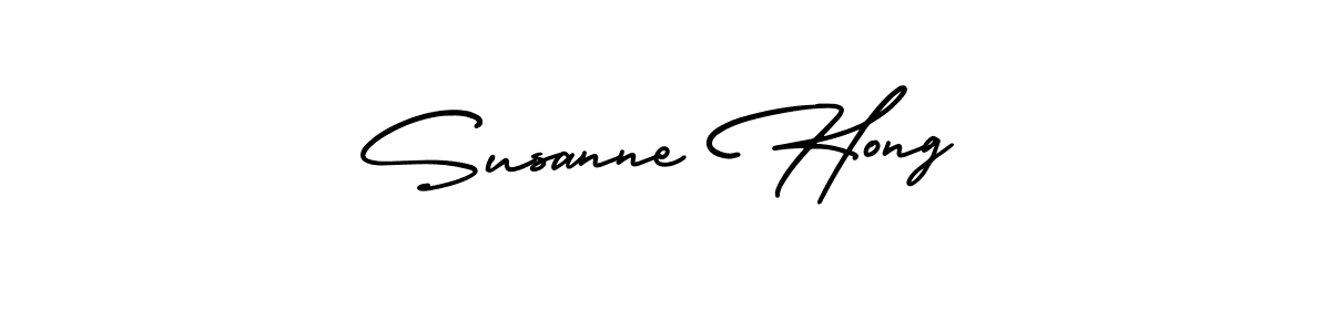 Create a beautiful signature design for name Susanne Hong. With this signature (AmerikaSignatureDemo-Regular) fonts, you can make a handwritten signature for free. Susanne Hong signature style 3 images and pictures png
