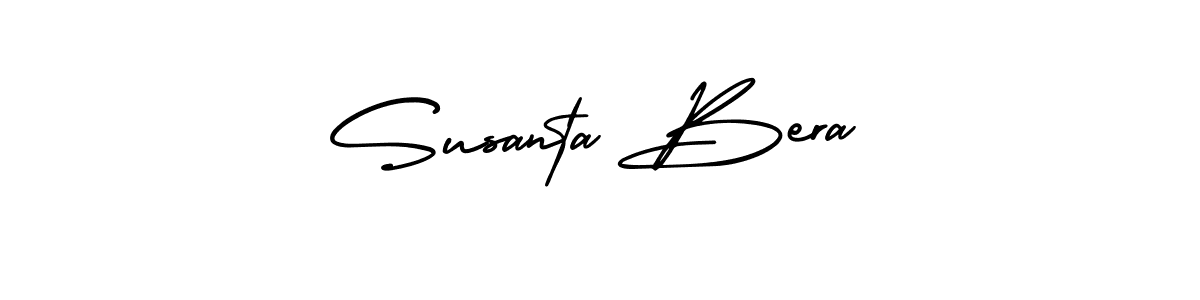 How to make Susanta Bera signature? AmerikaSignatureDemo-Regular is a professional autograph style. Create handwritten signature for Susanta Bera name. Susanta Bera signature style 3 images and pictures png