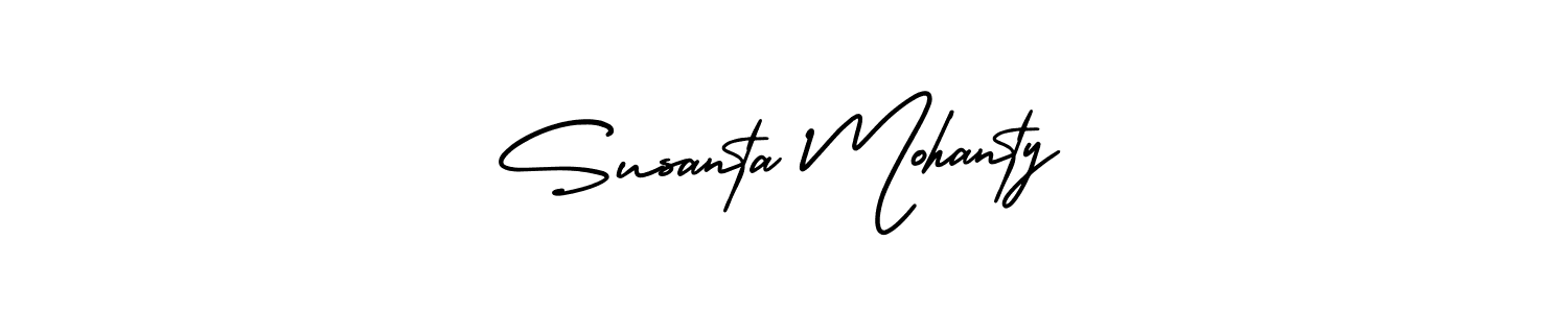 Design your own signature with our free online signature maker. With this signature software, you can create a handwritten (AmerikaSignatureDemo-Regular) signature for name Susanta Mohanty. Susanta Mohanty signature style 3 images and pictures png