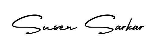 A classic penmanship look for Susen Sarkar. The AmerikaSignatureDemo-Regular font brings timeless elegance and confidence to every signed document. Susen Sarkar signature style 3 images and pictures png