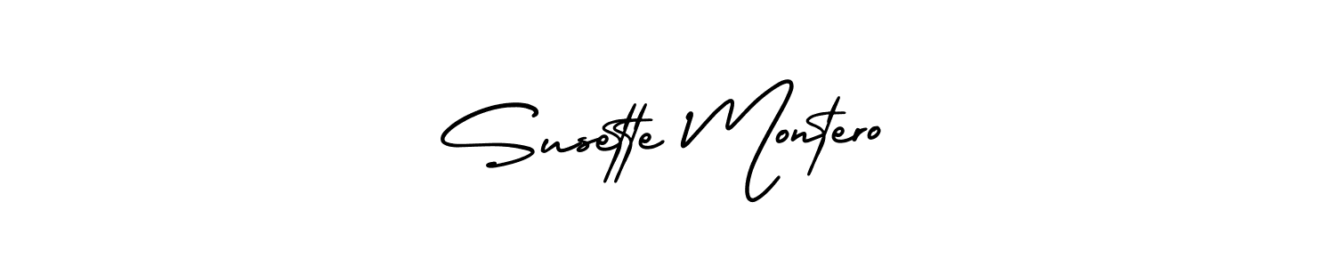 Also You can easily find your signature by using the search form. We will create Susette Montero name handwritten signature images for you free of cost using AmerikaSignatureDemo-Regular sign style. Susette Montero signature style 3 images and pictures png