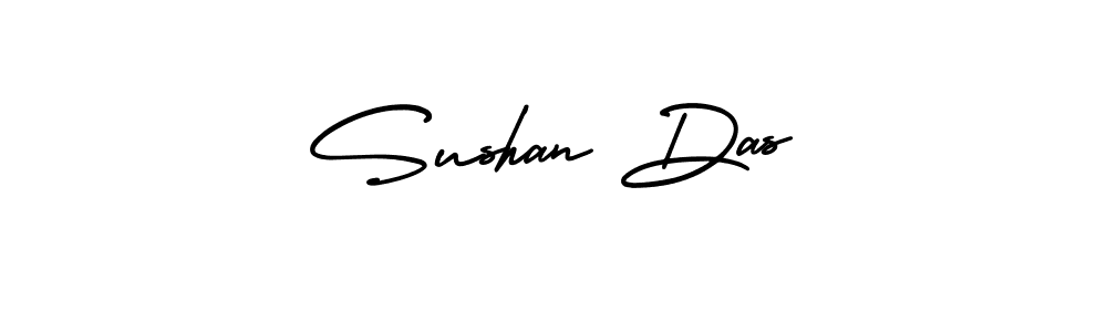 The best way (AmerikaSignatureDemo-Regular) to make a short signature is to pick only two or three words in your name. The name Sushan Das include a total of six letters. For converting this name. Sushan Das signature style 3 images and pictures png