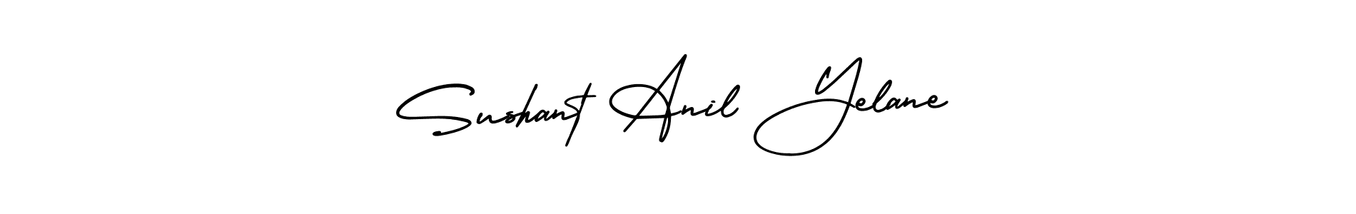 AmerikaSignatureDemo-Regular is a professional signature style that is perfect for those who want to add a touch of class to their signature. It is also a great choice for those who want to make their signature more unique. Get Sushant Anil Yelane name to fancy signature for free. Sushant Anil Yelane signature style 3 images and pictures png