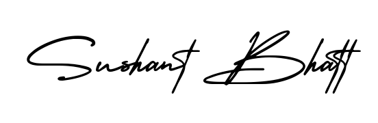 Best and Professional Signature Style for Sushant Bhatt. AmerikaSignatureDemo-Regular Best Signature Style Collection. Sushant Bhatt signature style 3 images and pictures png