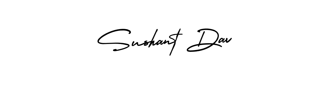 This is the best signature style for the Sushant Dav name. Also you like these signature font (AmerikaSignatureDemo-Regular). Mix name signature. Sushant Dav signature style 3 images and pictures png