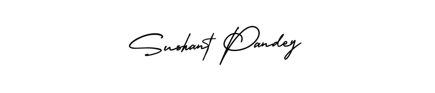 Make a beautiful signature design for name Sushant Pandey. With this signature (AmerikaSignatureDemo-Regular) style, you can create a handwritten signature for free. Sushant Pandey signature style 3 images and pictures png