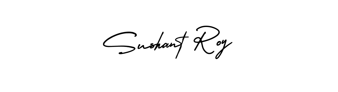 How to make Sushant Roy name signature. Use AmerikaSignatureDemo-Regular style for creating short signs online. This is the latest handwritten sign. Sushant Roy signature style 3 images and pictures png
