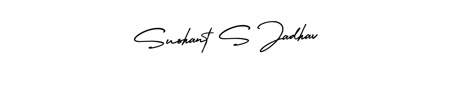 How to make Sushant S Jadhav name signature. Use AmerikaSignatureDemo-Regular style for creating short signs online. This is the latest handwritten sign. Sushant S Jadhav signature style 3 images and pictures png