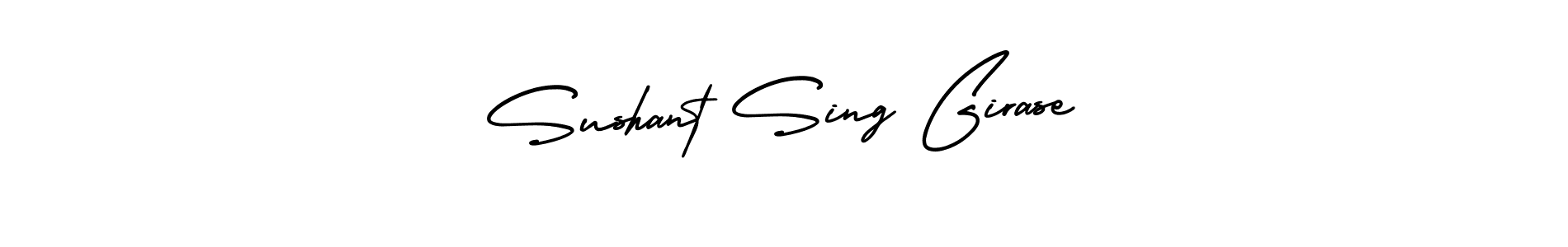 if you are searching for the best signature style for your name Sushant Sing Girase. so please give up your signature search. here we have designed multiple signature styles  using AmerikaSignatureDemo-Regular. Sushant Sing Girase signature style 3 images and pictures png