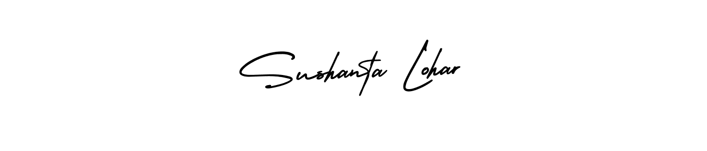 Similarly AmerikaSignatureDemo-Regular is the best handwritten signature design. Signature creator online .You can use it as an online autograph creator for name Sushanta Lohar. Sushanta Lohar signature style 3 images and pictures png