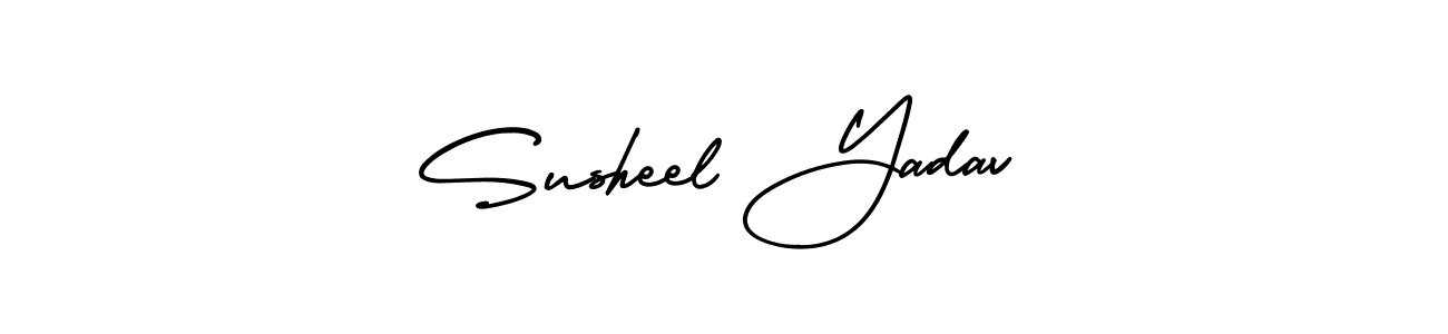 How to Draw Susheel Yadav signature style? AmerikaSignatureDemo-Regular is a latest design signature styles for name Susheel Yadav. Susheel Yadav signature style 3 images and pictures png