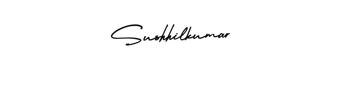 The best way (AmerikaSignatureDemo-Regular) to make a short signature is to pick only two or three words in your name. The name Sushhilkumar include a total of six letters. For converting this name. Sushhilkumar signature style 3 images and pictures png