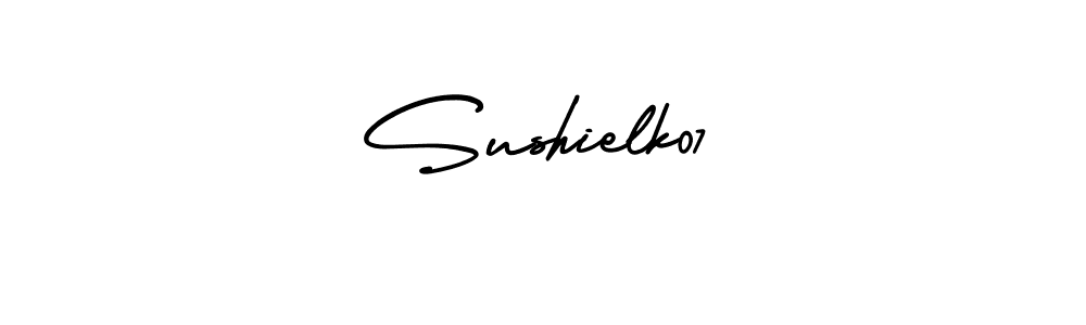 How to Draw Sushielk07 signature style? AmerikaSignatureDemo-Regular is a latest design signature styles for name Sushielk07. Sushielk07 signature style 3 images and pictures png