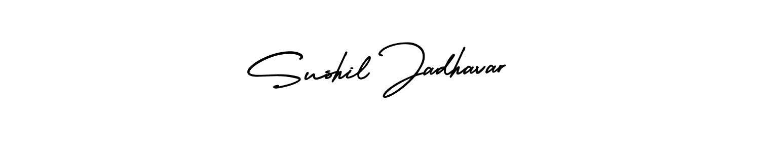 It looks lik you need a new signature style for name Sushil Jadhavar. Design unique handwritten (AmerikaSignatureDemo-Regular) signature with our free signature maker in just a few clicks. Sushil Jadhavar signature style 3 images and pictures png