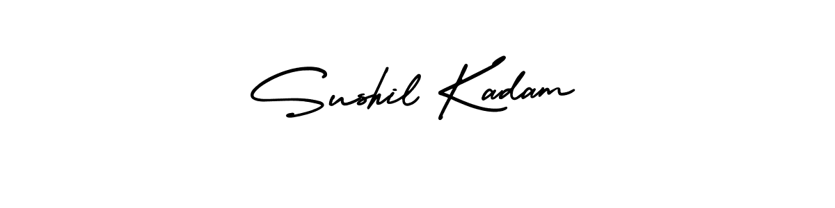 Make a beautiful signature design for name Sushil Kadam. With this signature (AmerikaSignatureDemo-Regular) style, you can create a handwritten signature for free. Sushil Kadam signature style 3 images and pictures png