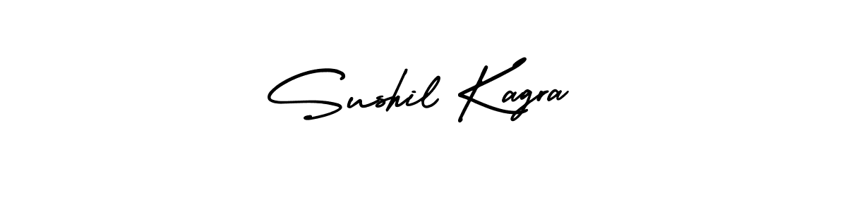 Design your own signature with our free online signature maker. With this signature software, you can create a handwritten (AmerikaSignatureDemo-Regular) signature for name Sushil Kagra. Sushil Kagra signature style 3 images and pictures png