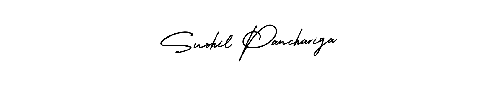 How to Draw Sushil Panchariya signature style? AmerikaSignatureDemo-Regular is a latest design signature styles for name Sushil Panchariya. Sushil Panchariya signature style 3 images and pictures png