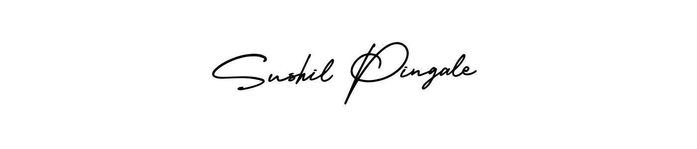 Best and Professional Signature Style for Sushil Pingale. AmerikaSignatureDemo-Regular Best Signature Style Collection. Sushil Pingale signature style 3 images and pictures png