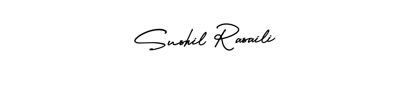 Create a beautiful signature design for name Sushil Rasaili. With this signature (AmerikaSignatureDemo-Regular) fonts, you can make a handwritten signature for free. Sushil Rasaili signature style 3 images and pictures png