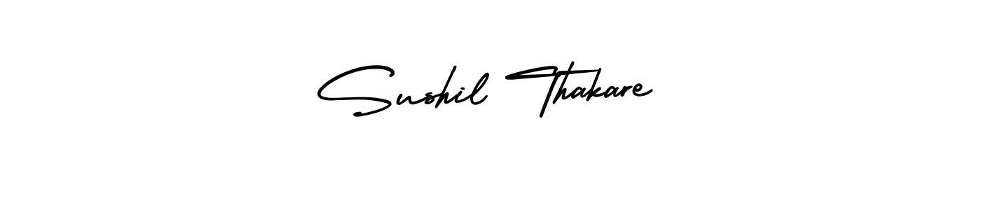 AmerikaSignatureDemo-Regular is a professional signature style that is perfect for those who want to add a touch of class to their signature. It is also a great choice for those who want to make their signature more unique. Get Sushil Thakare name to fancy signature for free. Sushil Thakare signature style 3 images and pictures png