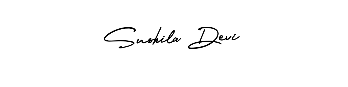 if you are searching for the best signature style for your name Sushila Devi. so please give up your signature search. here we have designed multiple signature styles  using AmerikaSignatureDemo-Regular. Sushila Devi signature style 3 images and pictures png