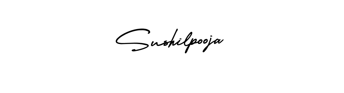 if you are searching for the best signature style for your name Sushilpooja. so please give up your signature search. here we have designed multiple signature styles  using AmerikaSignatureDemo-Regular. Sushilpooja signature style 3 images and pictures png