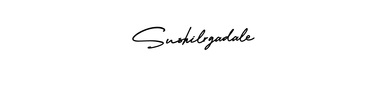 Make a short Sushilrgadale signature style. Manage your documents anywhere anytime using AmerikaSignatureDemo-Regular. Create and add eSignatures, submit forms, share and send files easily. Sushilrgadale signature style 3 images and pictures png