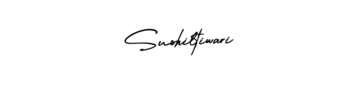 Sushiltiwari stylish signature style. Best Handwritten Sign (AmerikaSignatureDemo-Regular) for my name. Handwritten Signature Collection Ideas for my name Sushiltiwari. Sushiltiwari signature style 3 images and pictures png