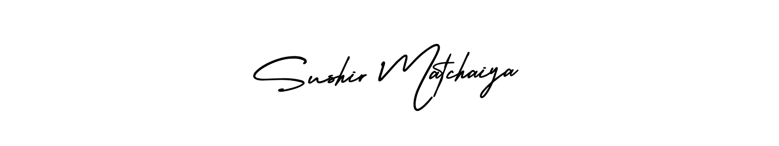 This is the best signature style for the Sushir Matchaiya name. Also you like these signature font (AmerikaSignatureDemo-Regular). Mix name signature. Sushir Matchaiya signature style 3 images and pictures png