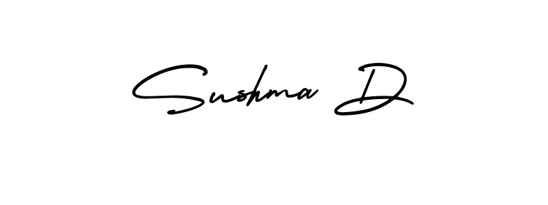 Use a signature maker to create a handwritten signature online. With this signature software, you can design (AmerikaSignatureDemo-Regular) your own signature for name Sushma D. Sushma D signature style 3 images and pictures png