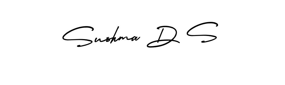 Design your own signature with our free online signature maker. With this signature software, you can create a handwritten (AmerikaSignatureDemo-Regular) signature for name Sushma D S. Sushma D S signature style 3 images and pictures png