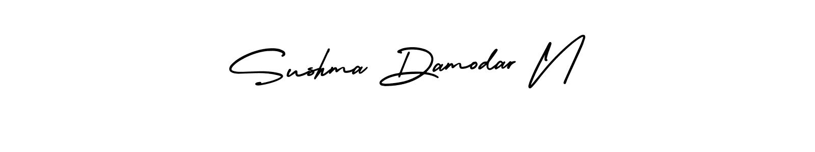 Design your own signature with our free online signature maker. With this signature software, you can create a handwritten (AmerikaSignatureDemo-Regular) signature for name Sushma Damodar N. Sushma Damodar N signature style 3 images and pictures png