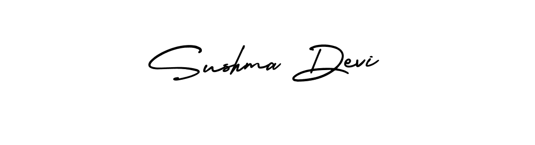 This is the best signature style for the Sushma Devi name. Also you like these signature font (AmerikaSignatureDemo-Regular). Mix name signature. Sushma Devi signature style 3 images and pictures png