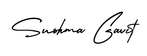 This is the best signature style for the Sushma Gavit name. Also you like these signature font (AmerikaSignatureDemo-Regular). Mix name signature. Sushma Gavit signature style 3 images and pictures png