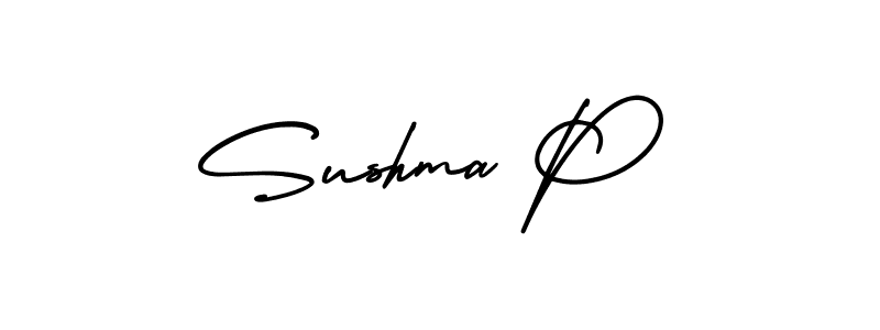 Best and Professional Signature Style for Sushma P. AmerikaSignatureDemo-Regular Best Signature Style Collection. Sushma P signature style 3 images and pictures png