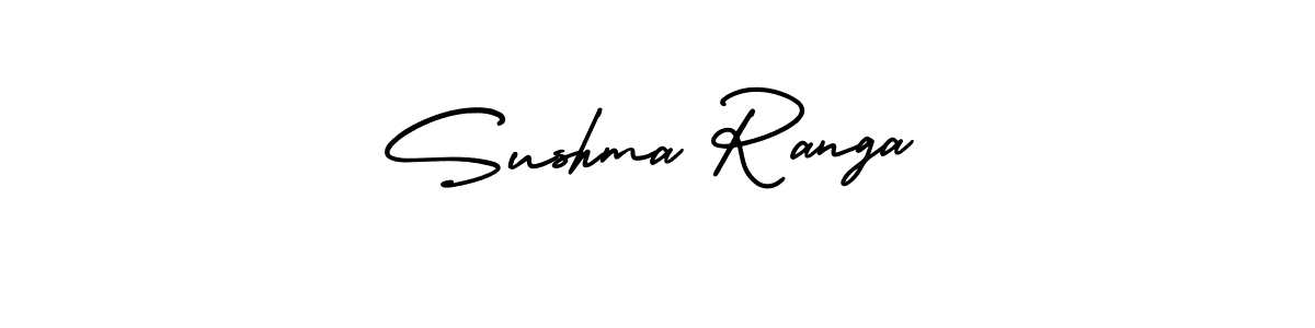 Design your own signature with our free online signature maker. With this signature software, you can create a handwritten (AmerikaSignatureDemo-Regular) signature for name Sushma Ranga. Sushma Ranga signature style 3 images and pictures png