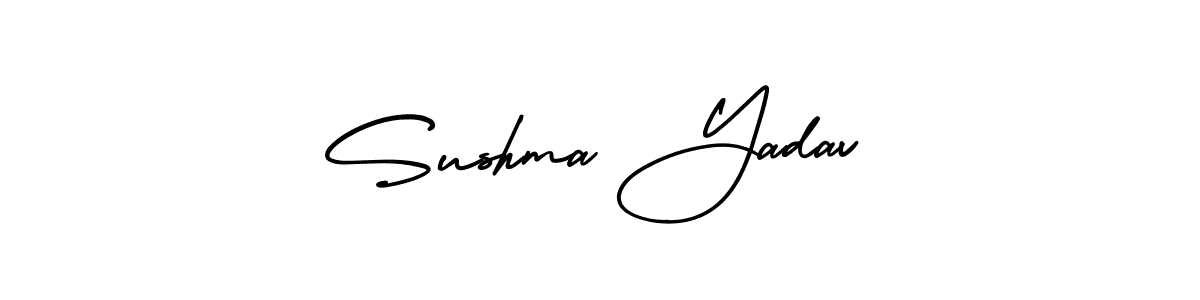 It looks lik you need a new signature style for name Sushma Yadav. Design unique handwritten (AmerikaSignatureDemo-Regular) signature with our free signature maker in just a few clicks. Sushma Yadav signature style 3 images and pictures png